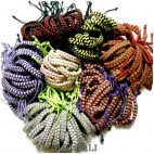 handmade hemp leather bracelet mix color